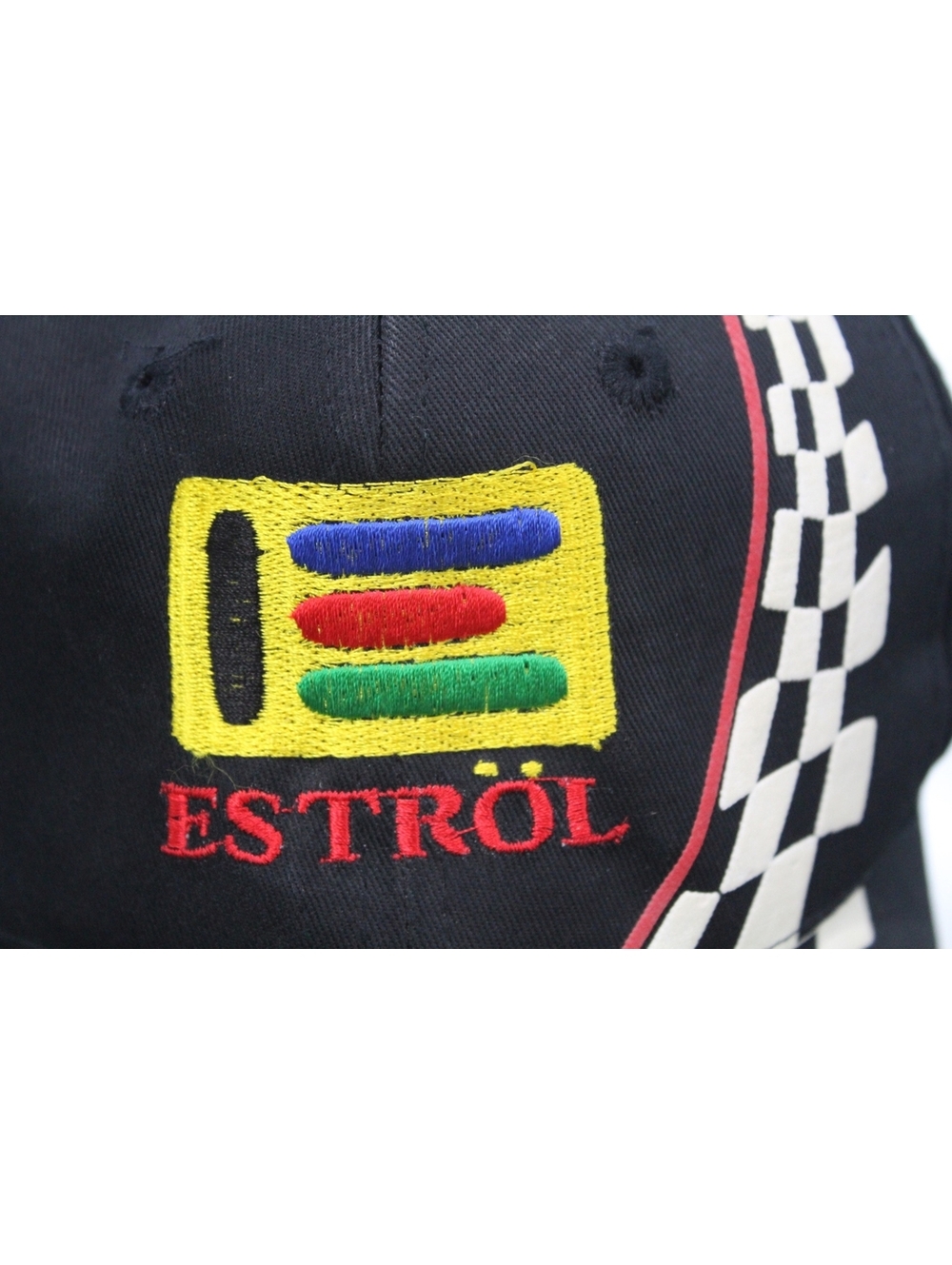 Vintage Estrol Synthetic Lubricants Oil Snapback Cap Checkered Flag Racing Hat View 5